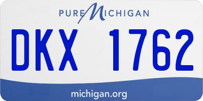 MI license plate DKX1762