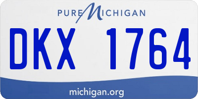 MI license plate DKX1764
