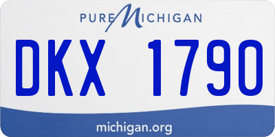 MI license plate DKX1790