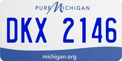 MI license plate DKX2146