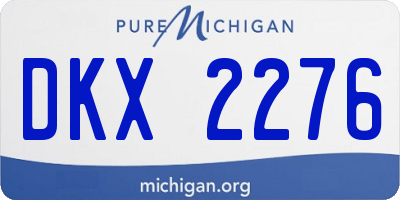 MI license plate DKX2276