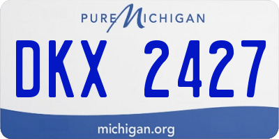 MI license plate DKX2427