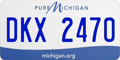 MI license plate DKX2470