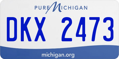 MI license plate DKX2473