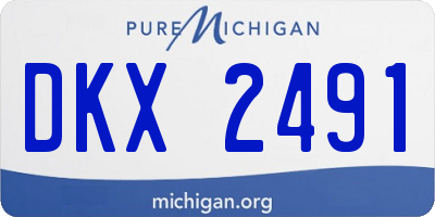 MI license plate DKX2491