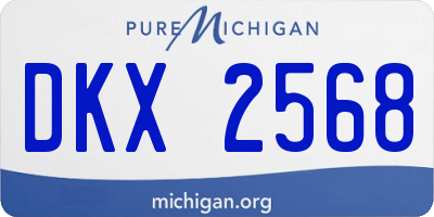 MI license plate DKX2568