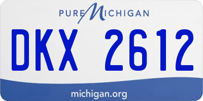 MI license plate DKX2612