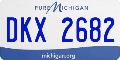 MI license plate DKX2682