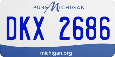 MI license plate DKX2686