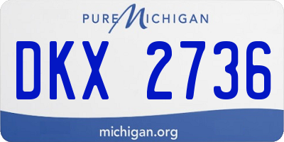 MI license plate DKX2736