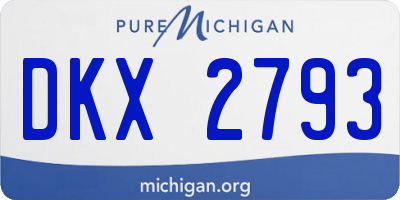 MI license plate DKX2793