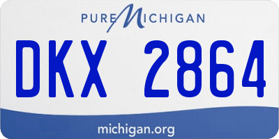 MI license plate DKX2864
