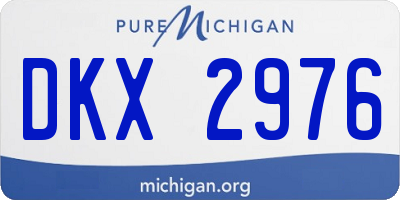 MI license plate DKX2976