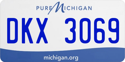 MI license plate DKX3069