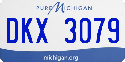 MI license plate DKX3079