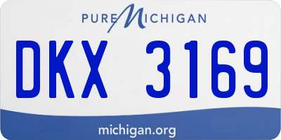 MI license plate DKX3169
