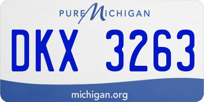 MI license plate DKX3263