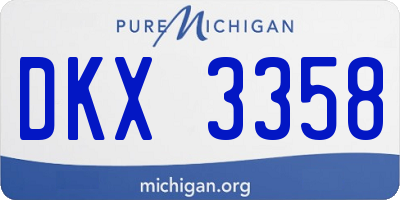 MI license plate DKX3358
