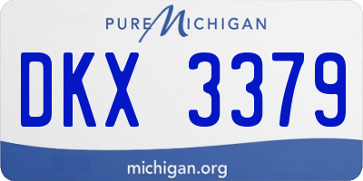 MI license plate DKX3379