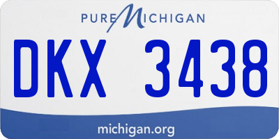 MI license plate DKX3438