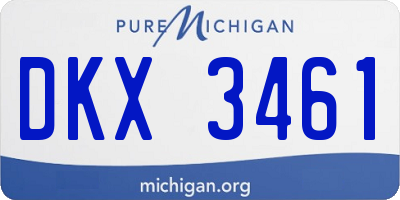 MI license plate DKX3461