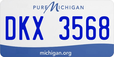 MI license plate DKX3568