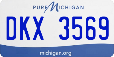 MI license plate DKX3569