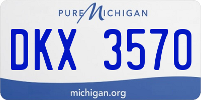 MI license plate DKX3570