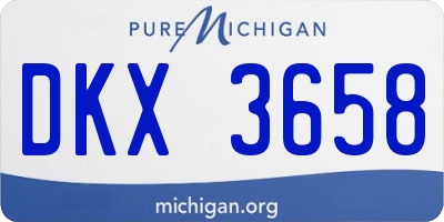 MI license plate DKX3658
