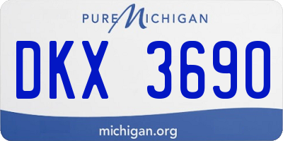 MI license plate DKX3690