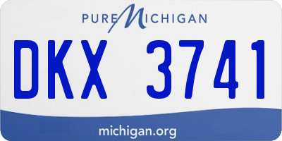 MI license plate DKX3741