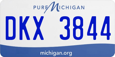 MI license plate DKX3844