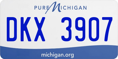 MI license plate DKX3907