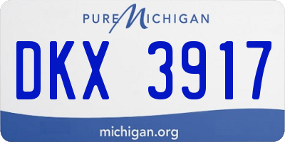 MI license plate DKX3917
