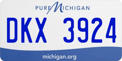 MI license plate DKX3924