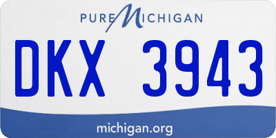 MI license plate DKX3943
