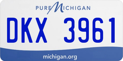 MI license plate DKX3961