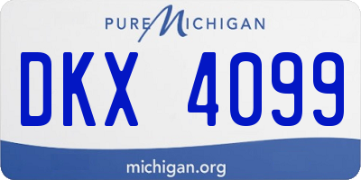 MI license plate DKX4099