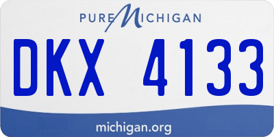 MI license plate DKX4133