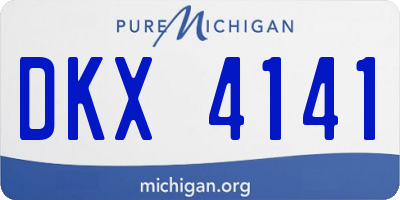 MI license plate DKX4141