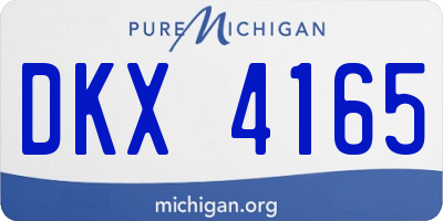 MI license plate DKX4165