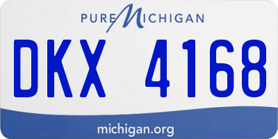 MI license plate DKX4168