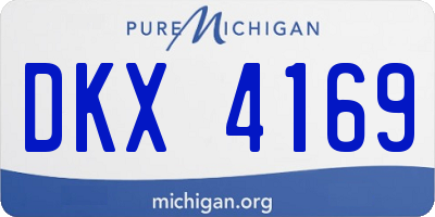 MI license plate DKX4169