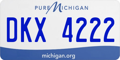 MI license plate DKX4222