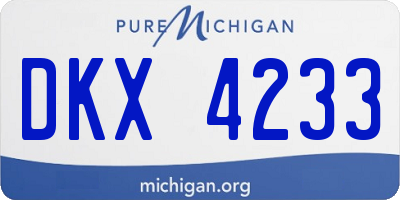 MI license plate DKX4233