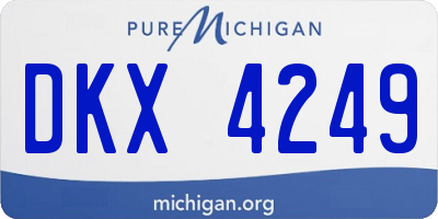 MI license plate DKX4249