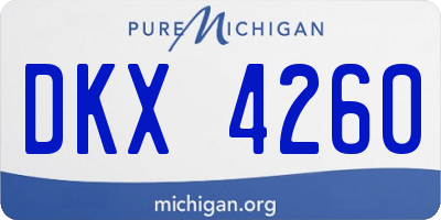 MI license plate DKX4260