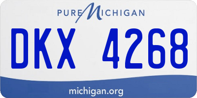 MI license plate DKX4268