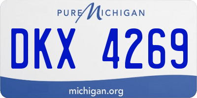 MI license plate DKX4269