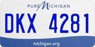 MI license plate DKX4281